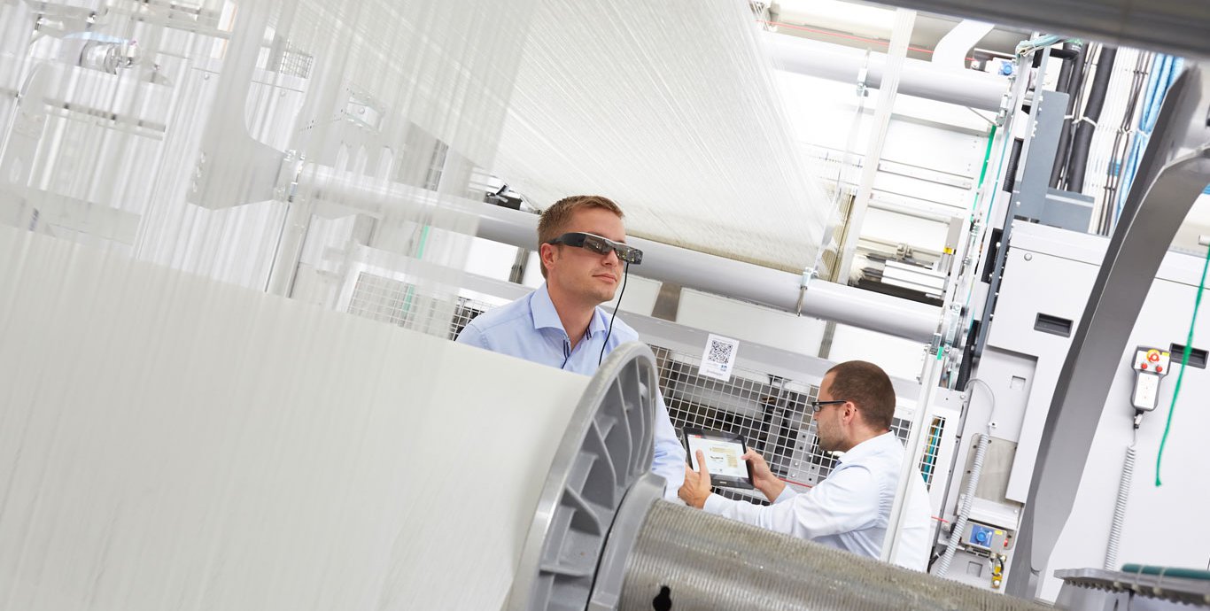 Einsatz Datenbrille in der Textilindustrie